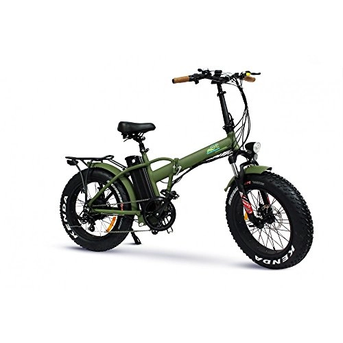 Vélos électriques : E-TWOW ETWFATBIKEVER Vlo lectrique Mixte Adulte, Vert