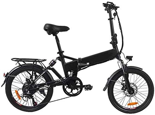 Vélos électriques : Ebikes, vélo électrique Banlieue Urbain Pliant vélo de vélo Max 32km / h 20 Pouces Super léger Chargement Amovible Batterie Lithium Batterie Unisexe vélo de vélo de vélo de vélo Double Disque ZDWN