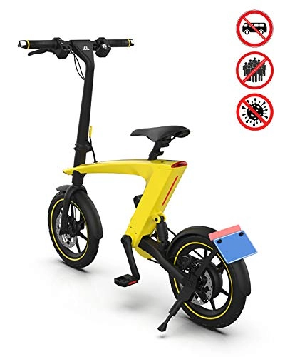 Vélos électriques : EJOYDUTY Vlo lectrique pour Adultes 250W 10Ah Ville de Banlieue ebike 14 Pouces vlo lectrique avec cran LCD pour Adultes et Adolescents