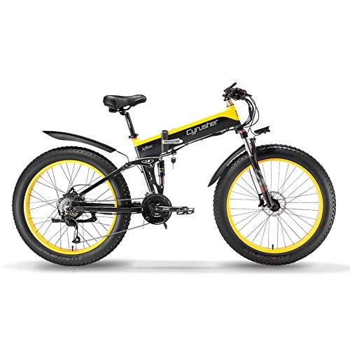 Vélos électriques : Extrbici Vélo Electrique Pliable XF690 (Jaune)