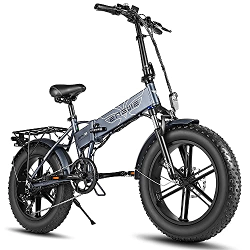 Vélos électriques : Fafrees 750W 48V 12.8Ah Vélo Électrique Pliant Adulte Batterie Amovible Vélo Électrique De Neige De Plage, Vitesse De Voyage Max 45km / h (Gris)