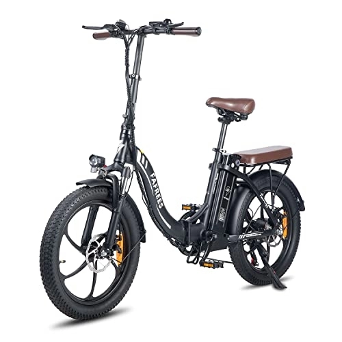 Vélos électriques : Fafrees F20 Pro Vélo électrique pliable de 20 pouces, 20 "x 3, 0 graisses, pneu électrique pliable, batterie 36 V18 Ah, Shimano 7S, vélo de ville pour adulte, noir
