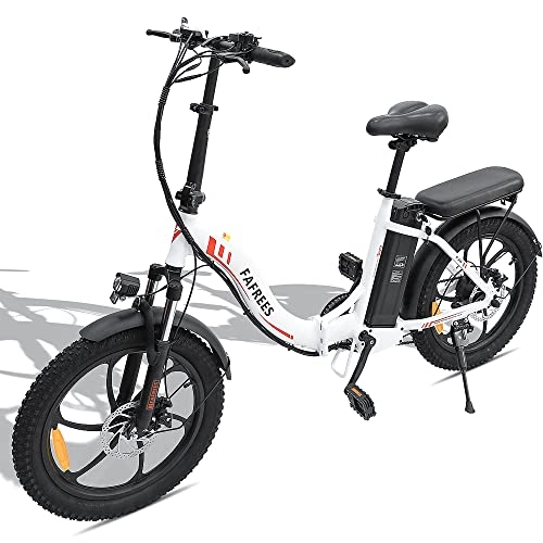 Vélos électriques : Fafrees Officzieller Shop Vélo électrique pliable 20 pouces 250 W 36 V 15 Ah Batterie avec super capacité, Shimano 7S, 20 x 3, 0 Fat Tire