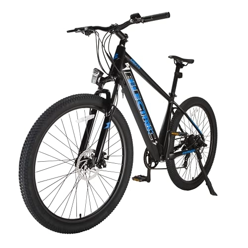 Vélos électriques : Fafrees Vélo D'assistance Électrique 27, 5 Pouces, Vélo de Montagne à Moteur 250W 36V 10Ah, Shimano 7 Vitesses Fourche à Suspension à Verrouillage Avant (Bleu)