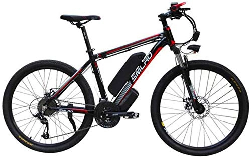Vélos électriques : Fangfang Vélos électriques, 26 '' Electric Mountain Bike, avec 1000W Ebike Amovible 48V 15AH Batterie 27 Speed ​​Gear Professionnelle extérieure Vélo électrique Vélo, Bicyclette (Color : Black)