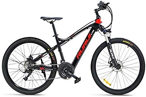 Vélos électriques : Fangfang Vélos électriques, Adulte ForElectric Vélos, Vélos en Alliage d'aluminium eBikes Tout Terrain, 27.5" 48V 17Ah Amovible au Lithium-ION Montagne Ebike for Hommes, Bicyclette (Color : Red)