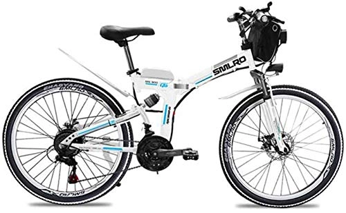 Vélos électriques : Fangfang Vélos électriques, Ebikes for Adultes, électrique Pliant vélo VTT Dirtbike, 26" 48V 10Ah 350W IP54 étanche, Facile de Stockage Pliable électrique Bycicles for Hommes, Bicyclette (Color : A)