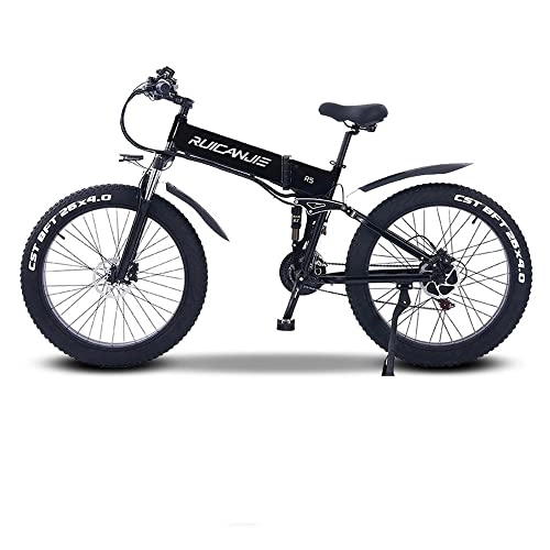 Vélos électriques : fangqi Vélo électrique Ruicanjie R5 26 Pouces - Batterie Amovible - Shimano 21 Vitesses - Frein Hydraulique - Convient pour Une Taille de 165 à 190 cm - Commutation Automatique