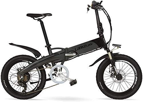 Vélos électriques : FFSM 20 Pouces Pliant VTT 500W / 240W Moteur 48V 14.5Ah Batterie au Lithium Fourche Suspension Pdale d'assistance vlo lectrique (Taille: 500W 14.5Ah) plm46 (Size : 500W 14.5Ah)