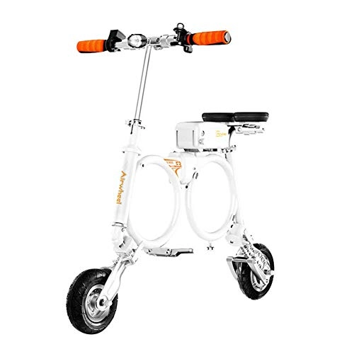 Vélos électriques : FHKBB Véhicule électrique à Deux Roues Intelligent Pliant la Bicyclette de Batterie au Lithium à Deux Roues, Poids Net 12, 5 kg