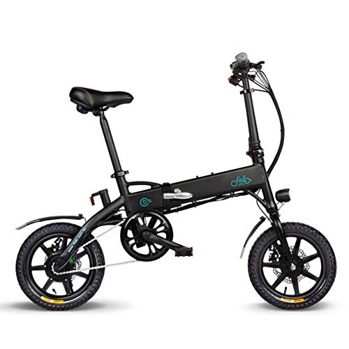 Vélos électriques : FIIDO D1 Ebike, Vlo lectrique pliant voiture lectrique de batterie au lithium lectrique mle et femelle, vitesse maximale de 25 km / h, noir et blanc, adapt aux dplacements, shopping, exercice,