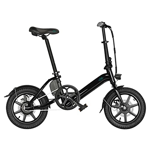 Vélos électriques : FIIDO D3 PRO Vélo électrique pliable en alliage d'aluminium léger portable pour homme et femme 36 V 7, 5 Ah 25 km / h 60 km 18 kg 250 W Moteur sans balais (Noir)