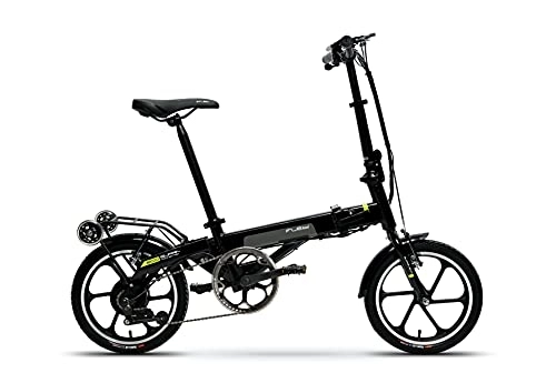 Vélos électriques : Flebi Supra Eco Vélo électrique Noir Citron 130 x 106 x 57 cm
