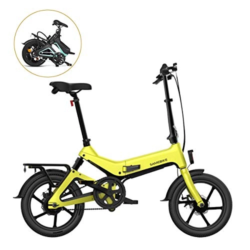 Vélos électriques : Folding Electric Bicycle SAMEBIKE JG7186 250W 7.5Ah / 36V Lithium Battery City Motor Electric Bike with 16 Tire