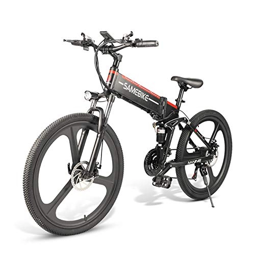 Vélos électriques : fookduoduo (Entrepôt européen) Vélo de Montagne électrique, Le Plus récent vélo électrique en Aluminium 350W E-Bike 26” pour Adultes avec Batterie au Lithium-ION Amovible 48V 10AH 21 Vitesses (Noir)