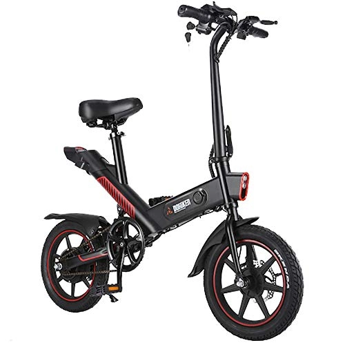 Vélos électriques : Freego Vélo Électrique Pliant, Jusqu'à 25km / h, Vitesse Réglable 14 Pouces E-Bike, Autonomie 50km, 350W / 36V Batterie Lithium Rechargeable, Adulte Unisexe Vélo Électrique