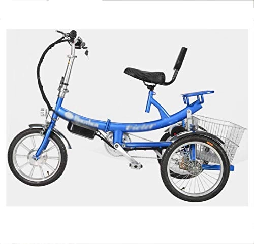 Vélos électriques : FREIHE Vélo électrique à 3 Roues assisté par Tricycle. Le vélo Pliant à Trois Roues Peut Transporter des Personnes. Mini Mode. Scooter pour Les Personnes âgées 36V. Charge maximale 200 kg 250 W (w)