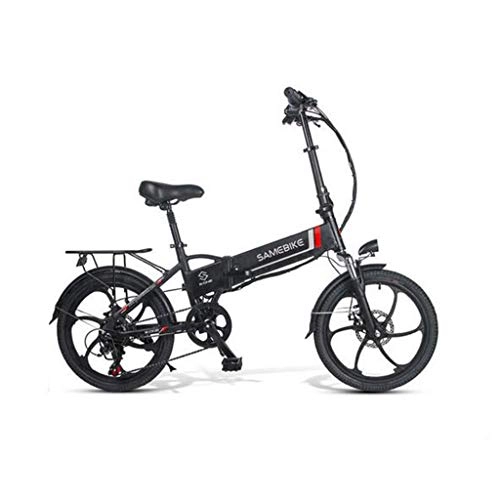 Vélos électriques : Gaoyanhang 20LVXD30 Vélo électrique - en Alliage d'aluminium Pliant électrique Vélo 48V 350W LCD Cyclomoteur Vélo 20 (Color : Black)
