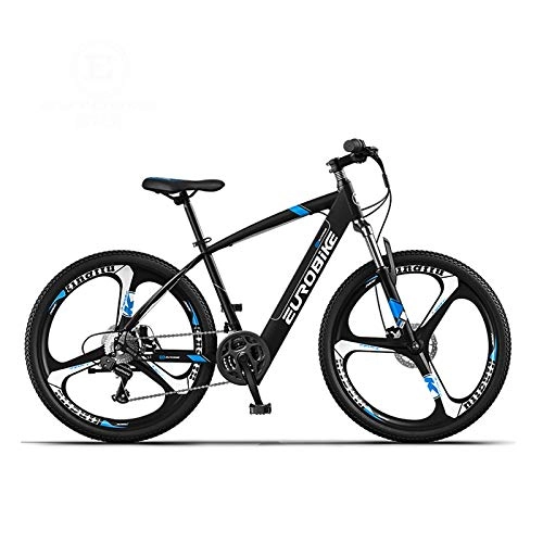 Vélos électriques : GASLIKE Vélo de Montagne électrique Adulte, avec fûts à Disque Avant et arrière, vélo électrique Hors Route, 21Speed ​​36V E-Bikes 26 Pouces, B, 50KM