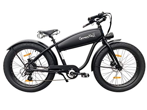 Vélos électriques : GermanXia Black Sinner Lowrider Chaussures basses Noir / noir 17, 5 Ah / 630 Wh