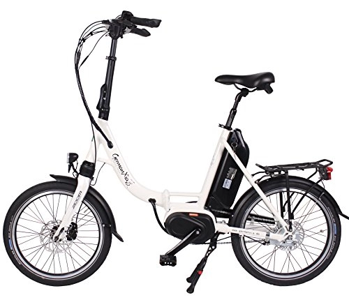Vélos électriques : GermanXia Vélo électrique pliable Mobilemaster de qualité supérieure - Moyeu Shimano avec freins à rouleaux - Moteur central max. 80 Nm avec capteur de couple - Jusqu'à 145 km selon la StVZO