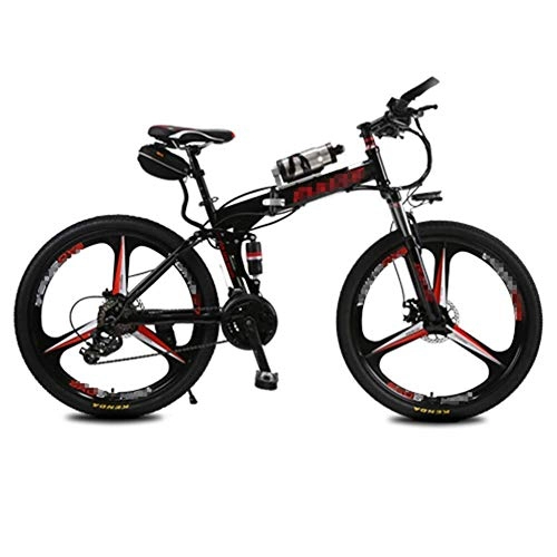 Vélos électriques : GJJSZ Vélo de Montagne électrique amélioré, vélo électrique 250W 26'' avec Batterie Amovible au Lithium-ION 36V 6, 8 AH, Levier de Vitesse 21