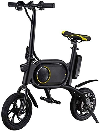 Vélos électriques : GJJSZ Vélo électrique, Mini pédale à Deux Roues pour Voiture électrique, Conception Facile à Plier et à Transporter avec Affichage des données LCD, Port de Chargement USB en Plein air
