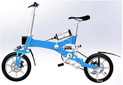 Vélos électriques : GJJSZ Vélo électrique Pliant, Batterie au Lithium, vélo électrique, vélo à Deux Roues, Scooter de Voiture Portable, Batterie de Voyage Pliante, Voiture pour Adulte