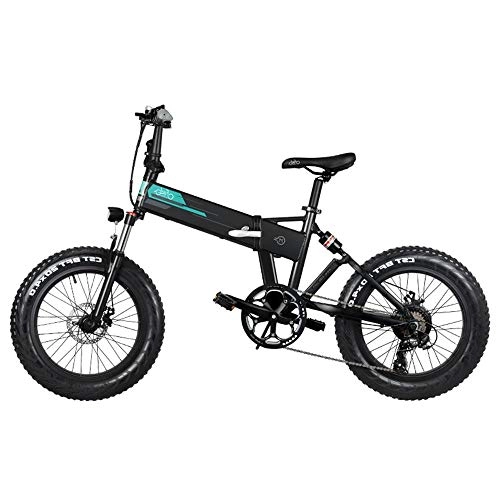 Vélos électriques : GoZheec M1 Vélo de Montagne électrique Pliable pour Adultes, 12.5 Ah Lithium Batterie Assistant Vélo Électrique avec 20" Roues Fat Tires & 250w Moteur pour pour Extérieur Cyclisme Commuer