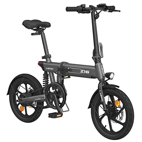 Vélos électriques : GUOJIN Vélo Électrique Pliable Jusqu'à 25Km / H Vélo Électrique de Ville de pour Adulte, Autonomie 80Km, Moteur 250W, Batterie Lithium 36V / 10Ah, Adulte Unisexe, Gris