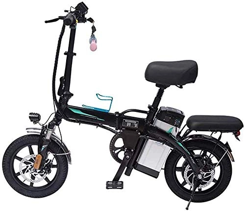 Vélos électriques : GYL Vélo électrique vélo de ville pliable vélo électrique avec moteur sans balai 400W et batterie au lithium 48V 15Ah, trois modes (jusqu'à 25 km / h)
