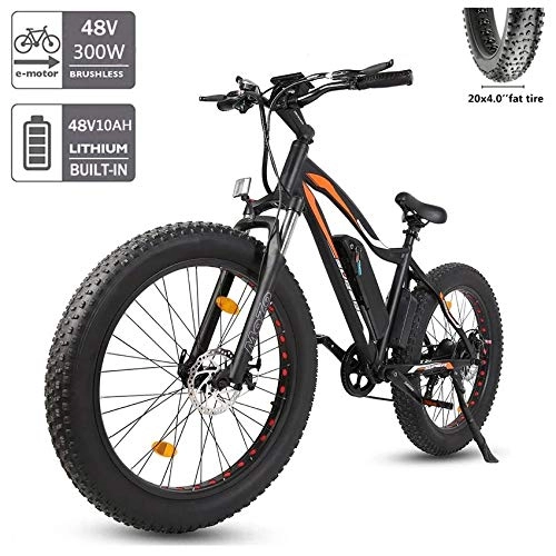 Vélos électriques : H&G Vélo Electrique 26" E-Bike VTT Pliant, 500W 36V12.5A Batterie vélo de Montagne électrique avec Batterie Lithium-ION à Grande Capacité, Orange