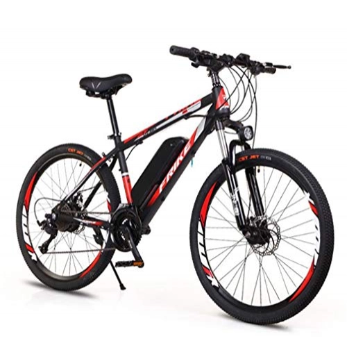 Vélos électriques : HAOXJ1 26 '' Electric Mountain Bike, Ville commuer vélo électrique avec Grande Amovible Capacité de la Batterie (36V 250W), vélo électrique 21 Speed ​​Gear (Color : Red 1)