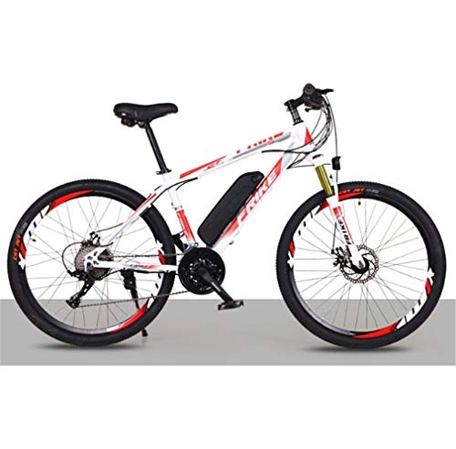 Vélos électriques : HAOXJ1 26 '' Electric Mountain Bike, Ville commuer vélo électrique avec Grande Amovible Capacité de la Batterie (36V 250W), vélo électrique 21 Speed ​​Gear (Color : Red 2)