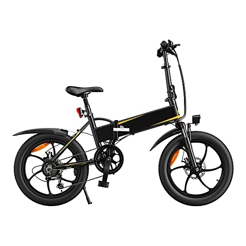Vélos électriques : HappyBoard Vélo Électrique Pliable, 20 Pouces Ville E-Bike Adulte, Batterie 36V / 10, 4Ah, 3 Modes de Conduite, Pédalage Assisté, Hauteur Réglable, Portable Compact, Adulte Unisexe (Noir)