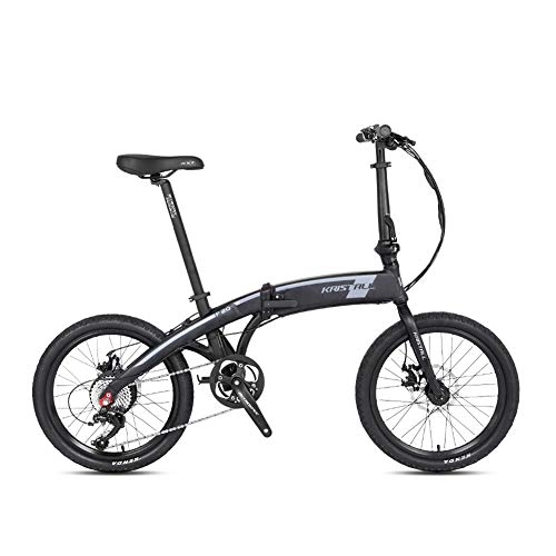 Vélos électriques : HECHEN Vélo électrique Pliant pour Adultes avec Affichage numérique LCD, vélo 20" / vélo de Route avec 250W, Batterie 36V 8Ah, Engrenages de Transmission à 8 Vitesses, Gris