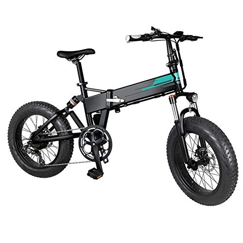 Vélos électriques : Herewegoo Vélo électrique 20x4 Pouces Auminum vélos électriques Pliables 36V 12.5Ah Grande Batterie de vélo électrique