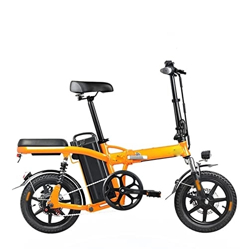 Vélos électriques : HESND ddzxc Vélo électrique vélo électrique pliable batterie au lithium longue endurance petite puissance absorption des chocs (couleur : bleu)