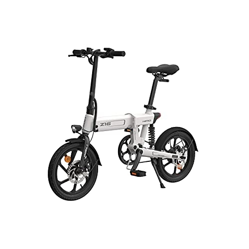 Vélos électriques : HIMO Z16 Vélo pliable électrique électrique facile à conduire, pliage en trois étapes, batterie au lithium cachée, écran HD LCD, amortisseur arrière, IPX7, étanche, endurance maximale de 80 kil