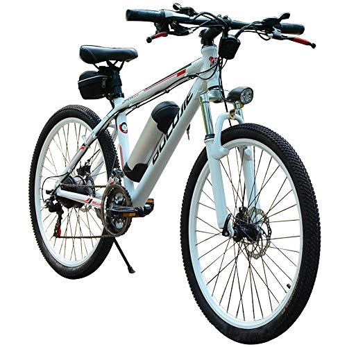 Vélos électriques : HJHJ Vlo de Montagne lectrique (36V / 250W) Batterie dtachable Vlo de Route de 26 Pouces 21 Vitesses avec Vitesses de Frein Disque Del jusqu' 25 km / h