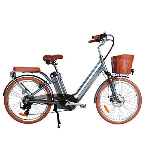 Vélos électriques : HLeoz 24'' E-Bike Adulte, Vélo à Assistance Electrique 36V / 10Ah Batterie Lithium-ION Intégré au Cadre et Dérailleurs à 7 Vitesses Conforme à la Certification Standard de l'UE