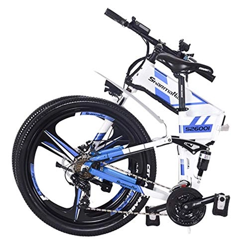 Vélos électriques : Hokaime Vlo lectrique de Montagne, Bicyclette lectrique de Corps Pliable, Cadre Pliable, Bicyclette lectrique de Moteur arrire 48V 350W