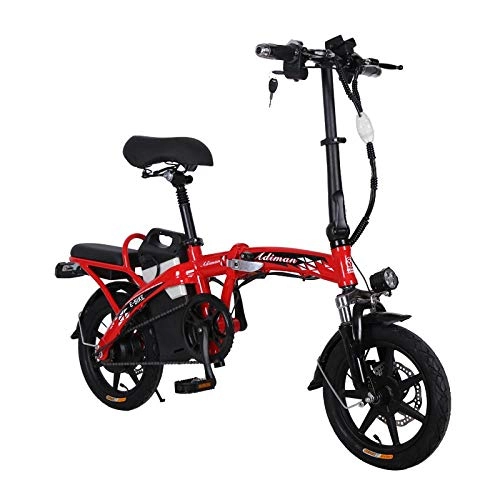 Vélos électriques : Hokaime Vélo Pliant Batterie de Voiture Batterie au Lithium Vélo Pliant Mini Scooter Adulte Power Generation Voiture Batterie de Voiture