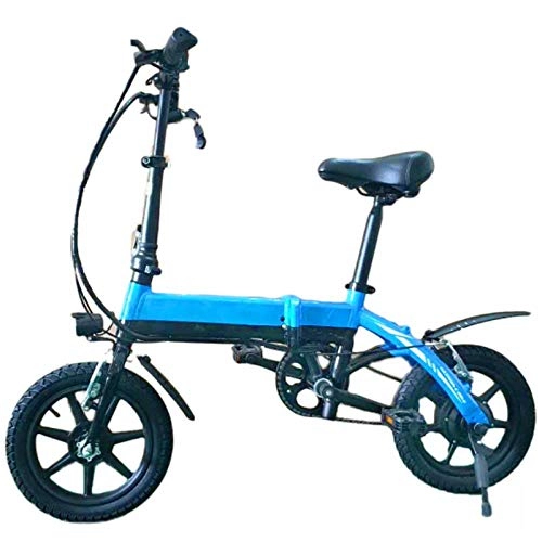 Vélos électriques : Hokaime Vélo électrique Pliant Batterie au Lithium de Voiture électrique en Alliage d'aluminium Vélo électrique Pliant léger véhicule électrique