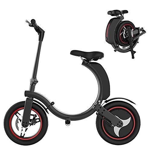 Vélos électriques : HSDCK Pliant vélo électrique 350W léger et Haute Vitesse E-Bike - Se replie en Une Roue pour Le Stockage 100 kg Charge Max