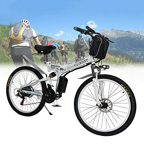 Vélos électriques : Huaatiear Vélo Électrique 24 Pouces Repliable pour Vélo Électrique Nouveau Vélo De Montagne 2020 Pliant avec Batteries Lithium-ION 48V 15 Ah - Absorption des Chocs Haute Résistance Et 21 Vitesses