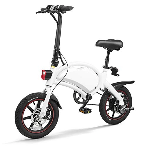 Vélos électriques : HUATXING 20 Pouces Pliant 80KM Power Range Assist Eletric vélo vélomoteur E-Bike 10AH Pliant vélo électrique, Blanc