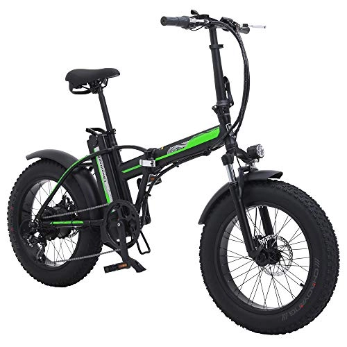Vélos électriques : HUATXING 48V electrict vélo Pliant Batterie Moto 500W Portable 4.0 Fat Tire Plage Vélo électrique Neige vélo, 25ah Version