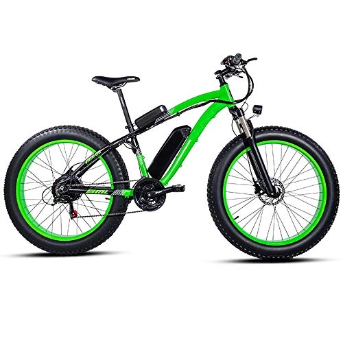 Vélos électriques : HUATXING Vélo électrique 26 * 4.0inch Aluminium Vélo électrique 1000W 48V17A 40KM / H 6speed Puissant Fat Tire Bike Snow Mountain Ebike