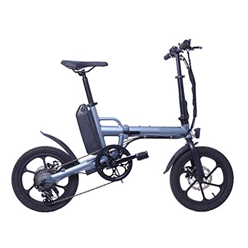 Vélos électriques : HWOEK Adulte Vélo électrique Pliant, Vélo électrique VTT avec Batterie au Lithium 36V 13AH Renforcer Vélos électriques Frein à Double Disque à 6 Vitesses Unisexe, Gris